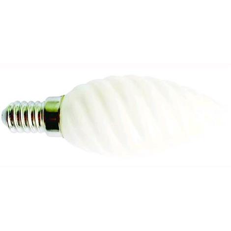 CENTURY CENTURY 2 LAMPADINE LED INCANTO OLIVA SATINATE TORTIGLIONE 4W ATTACCO  PICCOLO E14 LUCE CALDA 3000K