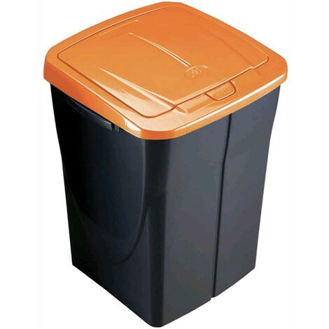 PATTUMIERA per RACCOLTA DIFFERENZIATA Colore ARANCIO 45 Litri ECOBIN 37x36x51 cm 45 Litri Colore Arancio