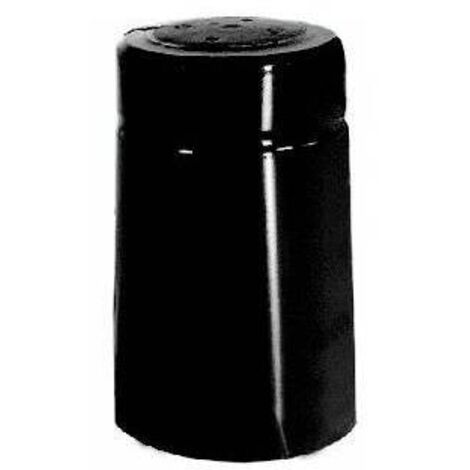 Capsula Termoretraibile Pvc 31X55 Nero Pz100 Vini Giardino Agricoltura Fai Da Te