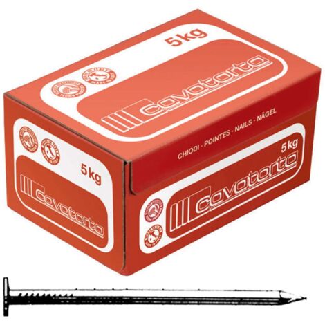Chiodi Testa Piana 18X80 Cavatorta - 5 Kg