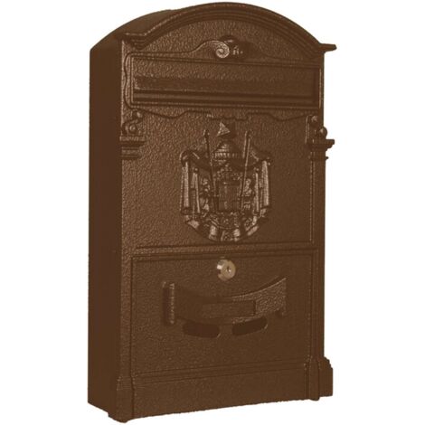 CASSETTA POSTALE REGIA POSTA ALL 26X9X41 CM BRONZO