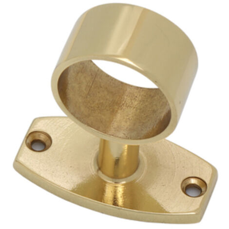 Passante  Ottone Lucido Da Avvitare Per Tubo Corrimano Mm.30 10 Pz (1/3)