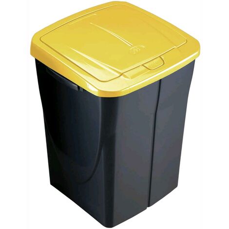 PATTUMIERA per RACCOLTA DIFFERENZIATA Colore GIALLO 45 Litri ECOBIN 37x36x51 cm 45 Litri Colore Giallo