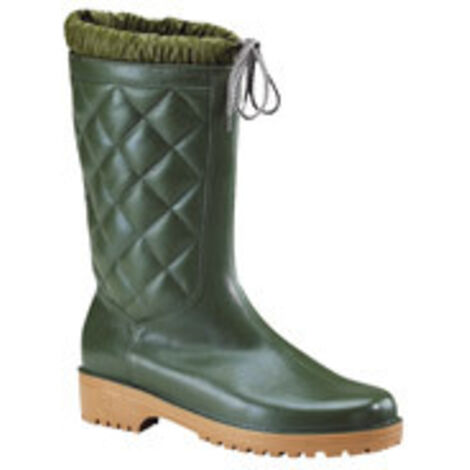 Stivali stivaletto a tronchetto in pvc n 40 verde impermeabile antipioggia (1/2)