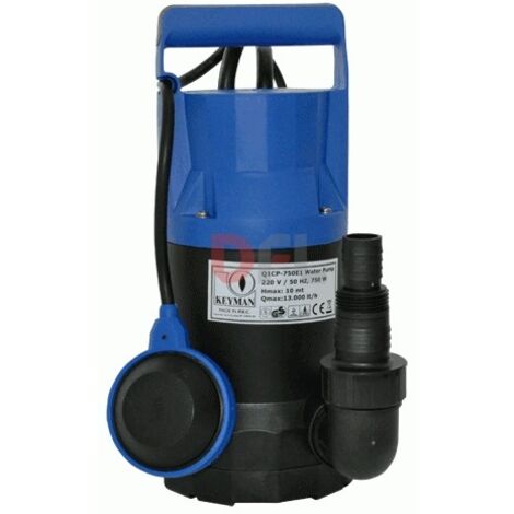 Elettropompa Sommergibile In Pvc 400 Watt - 7000 Litri/H - Hp 0,50 (1/2)