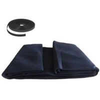Zanzariera Finestra A Strappo Effe Poliestere Nero Cm 130 - H.Cm 150 - 5 Pz