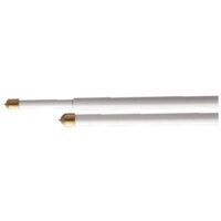Bris Bris a Molla Punta Ottone in acciaio Plasticato Bianco 80cm conf. 50 Coppie