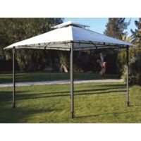 Gazebo in Metallo con Telo Beige mod. Falesia 3X3 mt Papillon