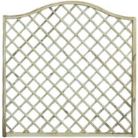 Pannello Grigliato Giardino Lasa In Legno Impregnato Onda 180X180 Cm 1 Pz