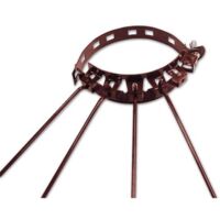 STENDIBIANCHERIA per TUBO STUFA Raggiera Tubi 8-12 cm ASCIUGA Stendino Panni MARRONE