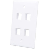 INTELLINET Placca porta frutti 4 posti mod. 503 Bianco