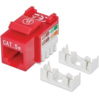 INTELLINET Frutto Keystone RJ45 Cat5e UTP Rosso