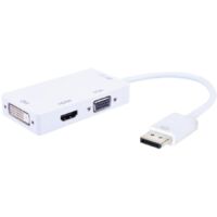 TECHLY Adattatore 3 in 1 DisplayPort 1.2 a HDMI/DVI/VGA