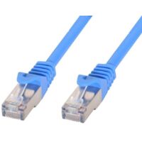 Techly Professional Cavo di rete Patch in rame Cat.6 Blu SFTP LSZH 1m
