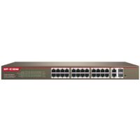 Switch di Rete Ethernet 24 Porte 10/100 con 2 Porte Gigabit/SFP Combo e Supporto Web-Smart