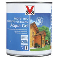 V33 Protettivo Completo Legno Acqua-Gel Colore Castagno Chiaro 750 ML