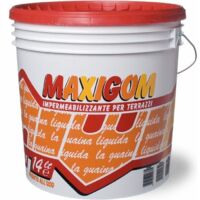 Guaina Liquida Impermeabilizzante Maxigom Laiv colore Bianco 13 Lt. Calpestabile