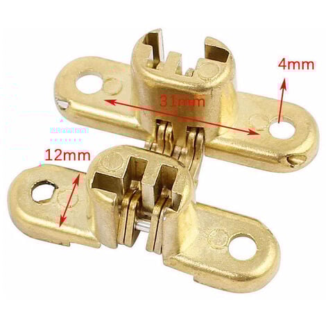 Charnière Outils Charnière Croix Invisible pour Table Pliante et Armoire en Bois 1PC