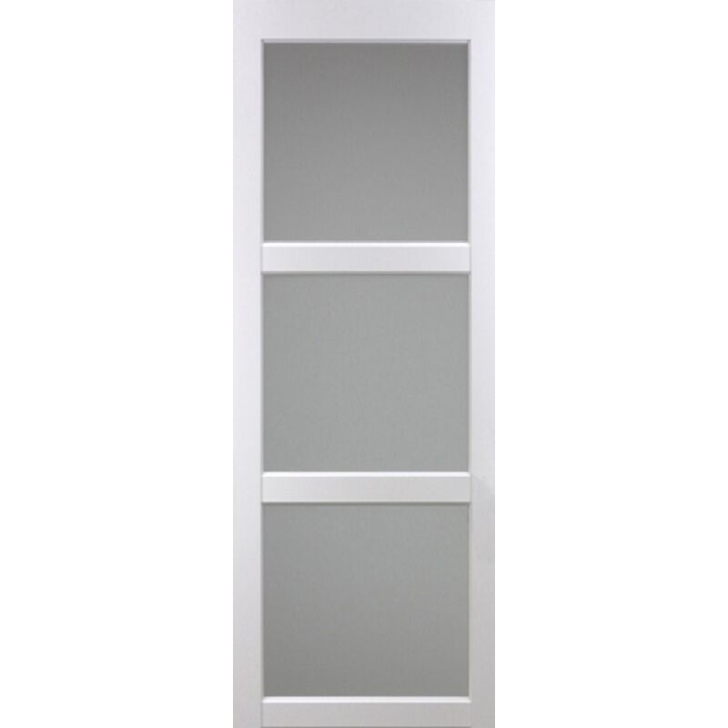 HomCom Porta Scorrevole in Vetro con Binario Silenzioso, 102.5x205cm