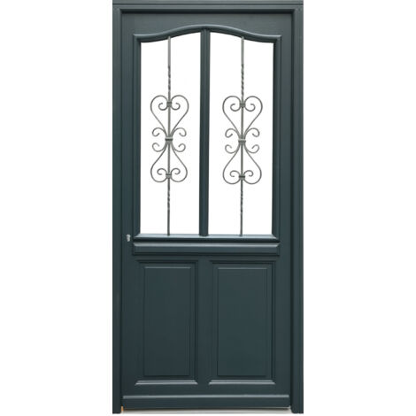 Porta d'ingresso in legno Exo modello 'Sabrina' 215X90 lato destro (1/5)