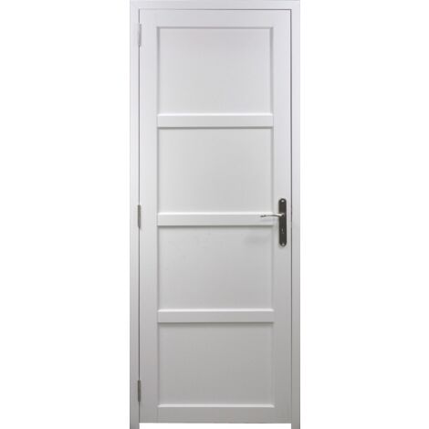 Blocco porta Tamera Tessuto bianco H204 x L83 Mano sinistra