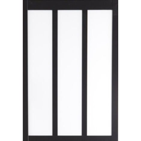 Verriere Wood Mdf nero 3 vetri trasparenti H 1080 Mm X L 1123 Mm
