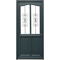 Portoncino d'ingresso in legno Exo modello 'Sabrina' 215X90 a sinistra