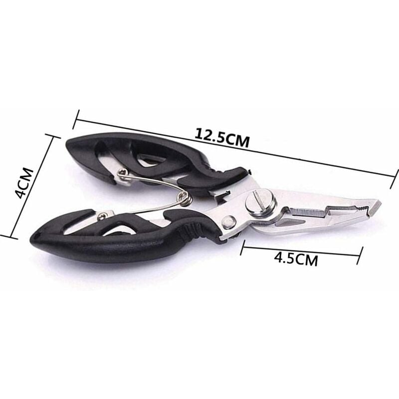 GROOFOO Fishing Scissor Line Cutters Line Cutter Hook Remover Multi-Tools  Corrosion Resistant Fishing Pliers Fishing