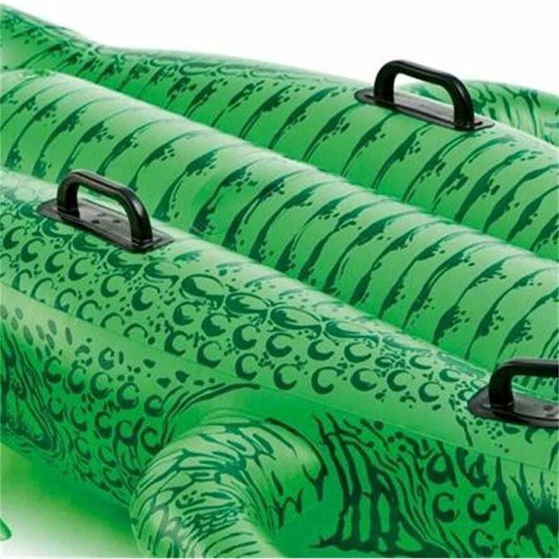 GROOFOO Inflatable floating crocodile, inflatable crocodile pool, crocodile  inflatable buoy, large crocodile riding buoy, toy inflatable crocodile, floating  crocodile inflatable bed