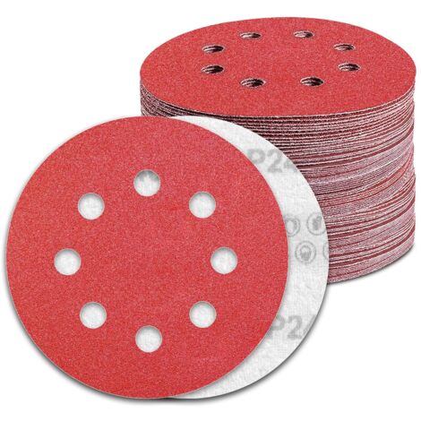Sruhrak Lot De 70 Disques Abrasifs 150 Mm Grain 40/60/80/100/120/240/400 150 Mm Pour Ponceuse Orbitale Aléatoire