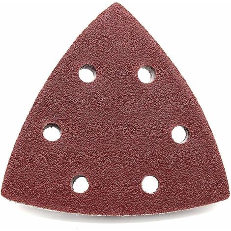 Goodway Lot De 50 Triangles De Meulage 93 X 93 X 93 Mm, Grain