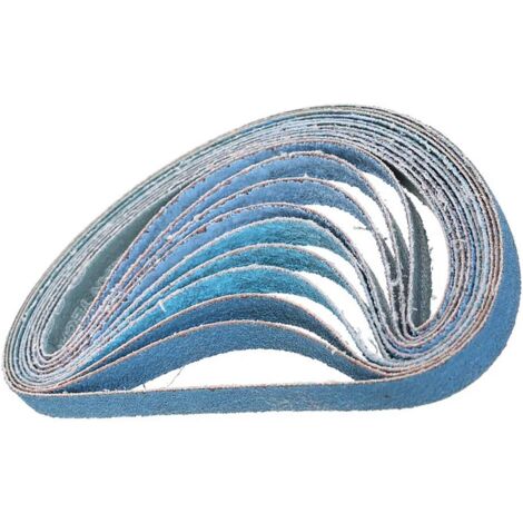 10 Pièces Bande Abrasive 740 X 40 Mm, Bandes Abrasives En Tissu 60, 120, 240, 400, 600 Grains, Bande De Ponçage Pour Ponceuse à Bande Et Meuleuse Et Polissage (600 Grit