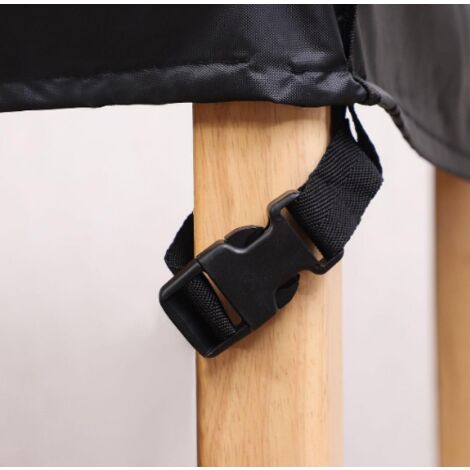 GROOFOO Housse de Protection Housse de Meuble, Bache Salon de Jardin, Housse de Table Extérieur Bâche de Protection Étanche Tissu Oxford Imperméable, Résistance au Vent, Anti-UV, 200x140x90cm
