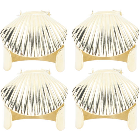 4Pcs Candle Snuffer Candle Extinguisher Metal Shell Pattern Automatic Candle Stopper for Candle Extinguishing Gold (1/5)