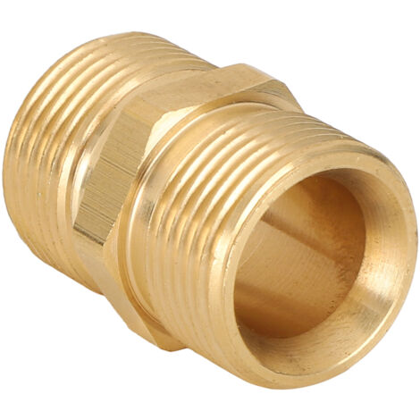 GROOFOO High Pressure Sprayer Adapter Brass M22 Metric Male Thread 14mm Hose Connector Coupler (1/5)