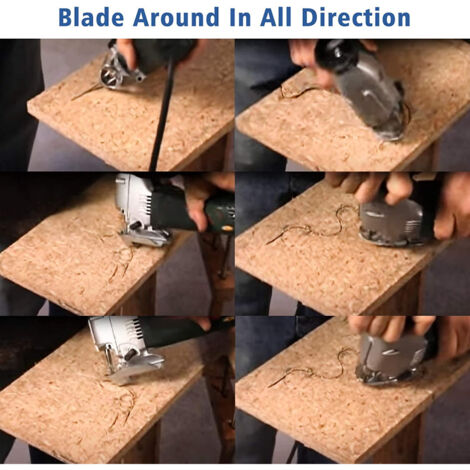 GROOFOO Universal Steel Cutting Foot for Most High Efficiency Woodworking Tools for Jigsaw