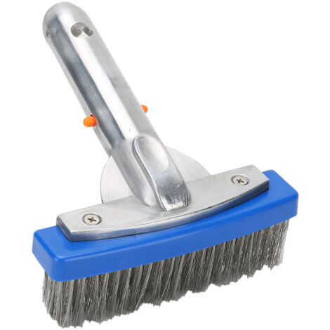 GROOFOO 5.5in Swimming Pool Stainless Steel Brush for Spa Pond Floor Wall Cleaning Equipment (1/5)