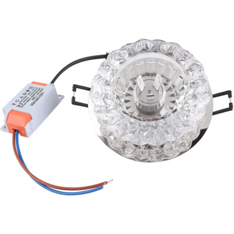 GROOFOO 3W LED Ceiling Recessed Downlight Lighting Fixture Lamp Spot Light Home Colorful Light (1/5)