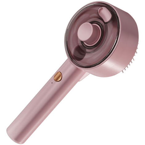 Spray Brush for Pets Self-Cleaning Cat Grooming Brush 3-In-1 Cat Brush with UVC Sterilization Dog Brush Spray Mist Pets Comb for Shedding,pink (1/5)
