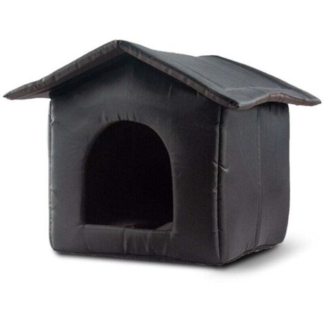 Maison d'extérieur pour chats résistante aux intempéries, Toile Oxford Maison d'intérieur pour chiens,Tente pour chats pliable et résistante aux intempéries, abri pour Chats errants en ( M ) (1/5)