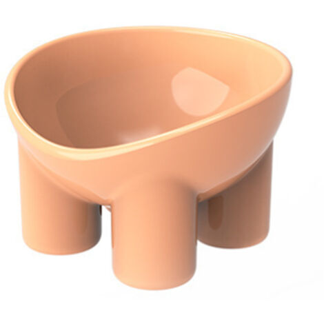 Elevated Pet Bowl Backflow Prevention Multifunctional Ergonomic Tilted Raised Food Water Bowls for Cat Dog Pink (1/5)