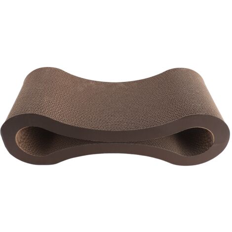 Cat Scratcher Lounge Protecting Furniture Corrugated Cat Scratching Cardboard Bed Extra Thick Ergonomic Scratch Pad Coffee (1/5)