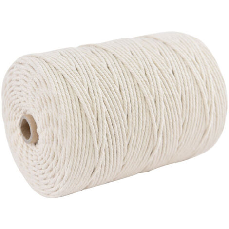 2 mm (200 m) – Natürliches Baumwollseil für Dekoration und Basteln,Arts Artisanat Ficelle, pour Jardinage,décoration,l'emballage Cadeau,arts créatifs (1/4)