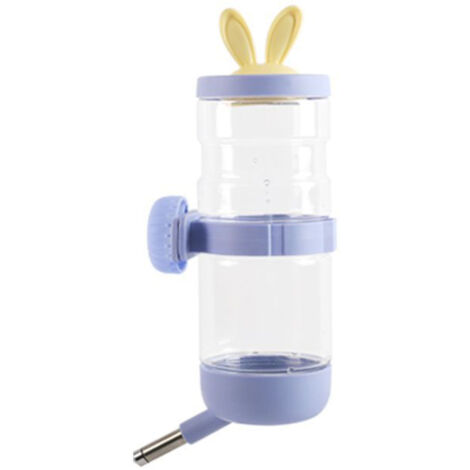Pet Cage Water Bottle Leakage Proof Large Capacity Hanging Cat Dog Water Feeder for Hamsters Rabbits(Purple) (1/5)