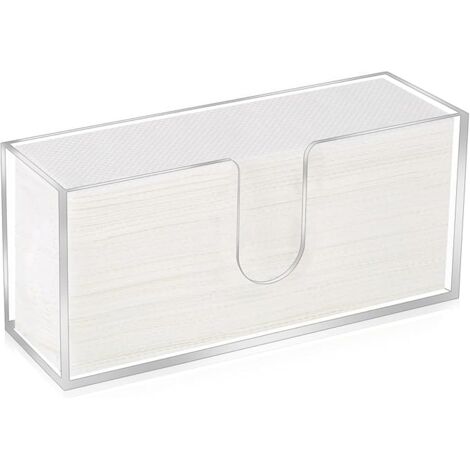Acrylic Paper Towel Dispenser, Paper Towel Holder Countertop Clear Multi Trifold Napkin Holder, Suitable for Z-fold, C-fold or MultiFold Paper Towels for Bathroom, Toilet, Kitchen (1/5)
