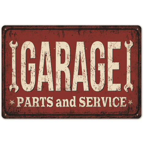 Retro Tin Sign Iron Round Conors Design Frameless Signs Wall Decoration for Home Bars (1/5)