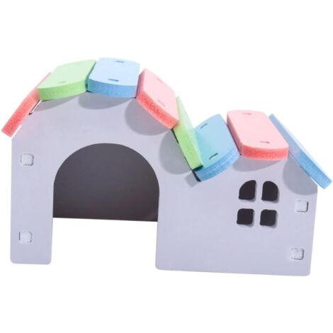 Colorful Hamster Nesting Habitat Small Animal Bed Delicate Sleeping House for Hamsters Rabbits Kittens Lightweight Smooth Surface Pet (1/5)