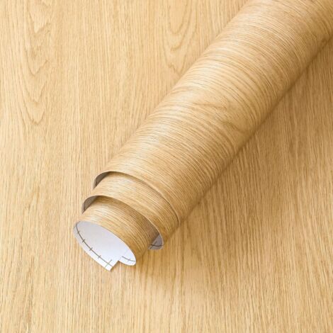 Light Wood Contact Paper 16x354 inch Wood Grain Wallpaper Peel and Stick Countertops Waterproof Faux Wood Look Vinyl Wall Paper Self-Adhesive Removable Kitchen Wallpaper for Furniture Cabinet (1/5)