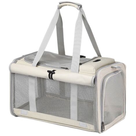 Cat Carrier and Dog Carrier is Designed for Pets Weighing up to 16 lbs.Soft-Sided,Durable and Collapsible Travel Carrier,Breathable Mesh for Ventilation,Adjustable Shoulder Strap for Comfort