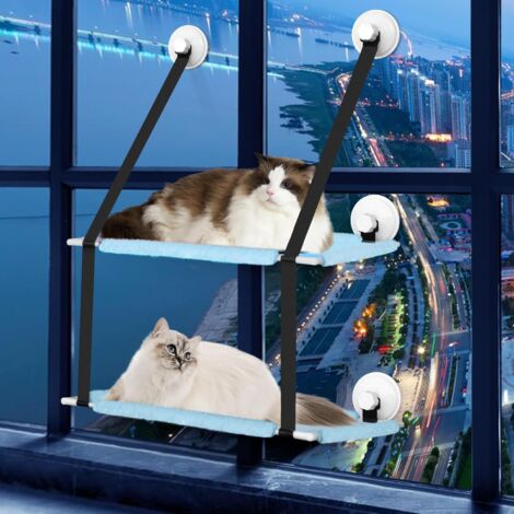 Cat Window Perch, Cat Hammock for Indoor Cats, Sturdy Window Seat for